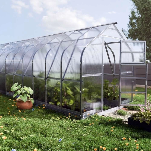 Baumera STANDART Klasika greenhouse with galvanised steel frame and polycarbonate panels