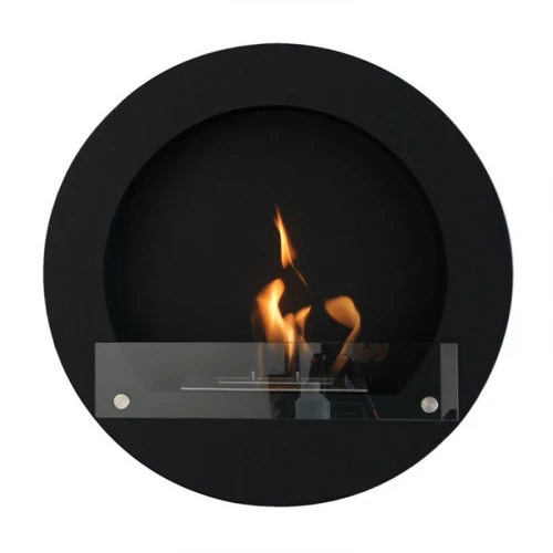 Black Bioethanol Fireplace for the Wall Black Bioethanol Fireplace for the Wall
