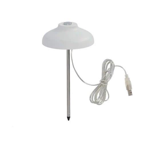 LED garden lamp with USB and stainless steel spike USB-powered LED lamp with spike – ideal for garden and indoor decoration