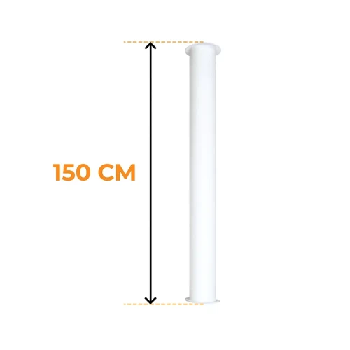 ScandiFlames Toronto Mounting Pipe White 150 cm ScandiFlames Toronto Mounting Pipe White 150 cm