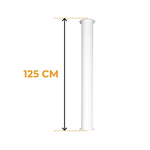 ScandiFlames Toronto Mounting Pipe White 125 cm ScandiFlames Toronto Mounting Pipe White 125 cm