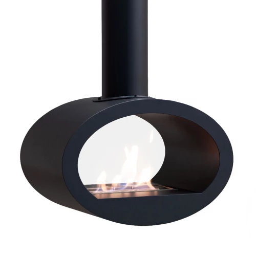 Toronto Black two-sided ceiling mounted bioethanol fireplace Toronto Black two-sided ceiling mounted bioethanol fireplace