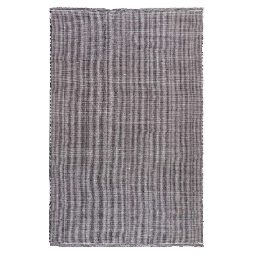 Grey RPET outdoor rug with striped design – 180 x 120 cm Grey rectangular outdoor rug in RPET with light and dark stripes – 180x120 cm