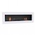 Murus 1600 - Thin Glossy White Wall-mounted Bioethanol Fireplace