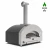 Futuro 4 Pizze Silver Black - Hybrid fueled Pizza Oven