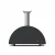 Alfa Forni Moderno 2 Pizza Grey Hybrid pizza oven using gas and wood.