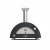 Alfa Forni Moderno 2 Pizza Grey Hybrid pizza oven using gas and wood.