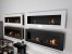Murus 1600 Wall-mounted Bioethanol Fireplace - Brushed Steel Finish