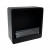 Black Square Bioethanol Fireplace for the Wall