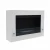 Nebraska White - Square wall-mounted bioethanol fireplace
