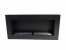 Super simple and sleek black bioethanol fireplace for wall mounting