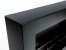 Super simple and sleek black bioethanol fireplace for wall mounting