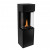 Planika Arcticon Black - Free-standing remote controlled Burning Ethanol Vapors bioethanol fireplace