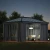Dark mesh netting panels installed on Canopia Dallas 14×16 ft. Gazebo
