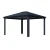 Canopia Dallas 4300 12×14 ft. gazebo with opaque roof and anthracite frame