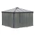 Black netting set installed on Canopia Palermo 3000 gazebo