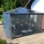 Black netting set installed on Canopia Palermo 3000 gazebo