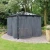 Black netting set installed on Canopia Palermo 3000 gazebo