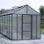 Canopia Glory 8×20 ft greenhouse with grey frame and insulated twin-wall polycarbonate panels, shown on white background