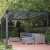 Milano 10x10ft 3000 gazebo with anthracite aluminium frame and flat polycarbonate roof