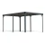 Canopia Milano 10×14 ft. gazebo with flat roof and anthracite frame