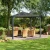 Palermo 10×10 ft. grey gazebo by Canopia with UV-resistant polycarbonate roof panels