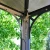 Palermo 10×10 ft. grey gazebo by Canopia with UV-resistant polycarbonate roof panels