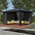 Curtain set on Canopia Dallas 12×14 ft. gazebo, dark grey panels