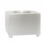 Small, tabletop bio fireplace of stainless steel