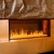 Faber e-MatriX Linear 1050-400 I Wide and Narrow Water Vapour Fireplace