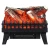 Tall LED electric fireplace insert