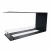 Foco Room Divider 1000 bioethanol fireplace with three-sided flame view.