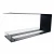 Foco Room Divider 1200 bioethanol fireplace with a three-sided flame view.