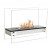 Freestanding bio ethanol burner with glass panels