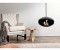 Ceiing-mounted bioethanol fireplace Cocoon Aeris Black with steel mounting rod
