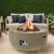 Happy Cocooning Bowl Gas Fireplace Fire Table - Taupe