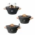 Happy Cocooning Cone Gas Fireplace Fire Table in the colour black