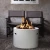 Happy Cocooning Anthracite Round Gas Fireplace Fire Table