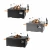 Happy Cocooning Wooden Side Table for Small Square/Rectangular Fire Table - 2 pcs.