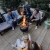 Grill plate for Höfats Moon 45 outdoor smokeless fire pit.