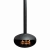 Icon Fires The ICONIC large black ceiling mounted bioethanol fireplace with a diameter of 90 cm