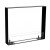 Foco Two 600 Ultra Slim - See-through built-in bioethanol fireplace with tempered glass panels
