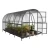 Baumera Baltic LT arched greenhouse with galvanised omega frame and polycarbonate glazing