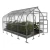 Baumera KLASIKA Drop teardrop greenhouse with galvanised frame and polycarbonate panels