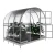 Baumera KLASIKA Arkinis greenhouse with arched galvanised frame and polycarbonate panels