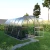 Baumera KLASIKA Arkinis greenhouse with arched galvanised frame and polycarbonate panels
