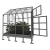 Baumera KLASIKA House greenhouse with pitched galvanised frame and 6 mm polycarbonate panels