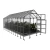 Baumera KLASIKA House greenhouse with pitched galvanised frame and 6 mm polycarbonate panels