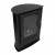 Carson - Small black bioethanol fireplace in wood stove style