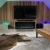 One-sided built-in fireplace insert